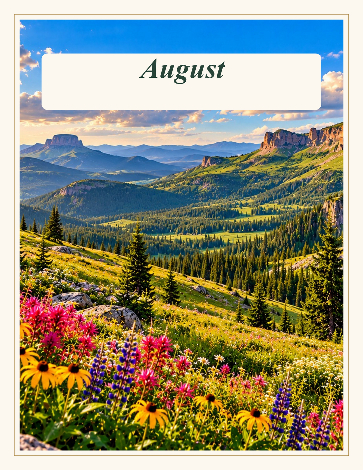 August mountain divider