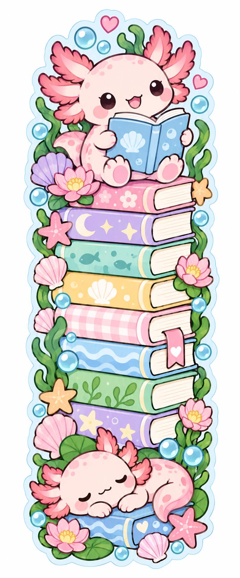Whimsical Book Buddies Collection | 2 × 6 Bookmarks