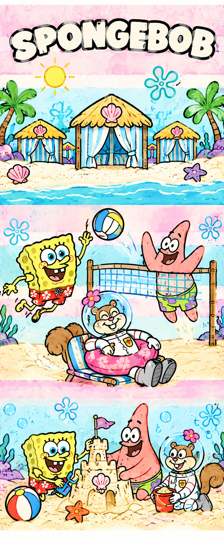 SpongeBob Bookmark Collection | 2x6 Glossy Double-Sided Bookmarks