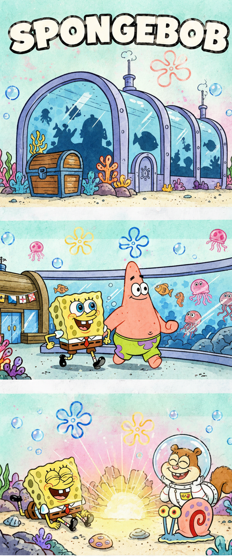 SpongeBob Bookmark Collection | 2x6 Glossy Double-Sided Bookmarks