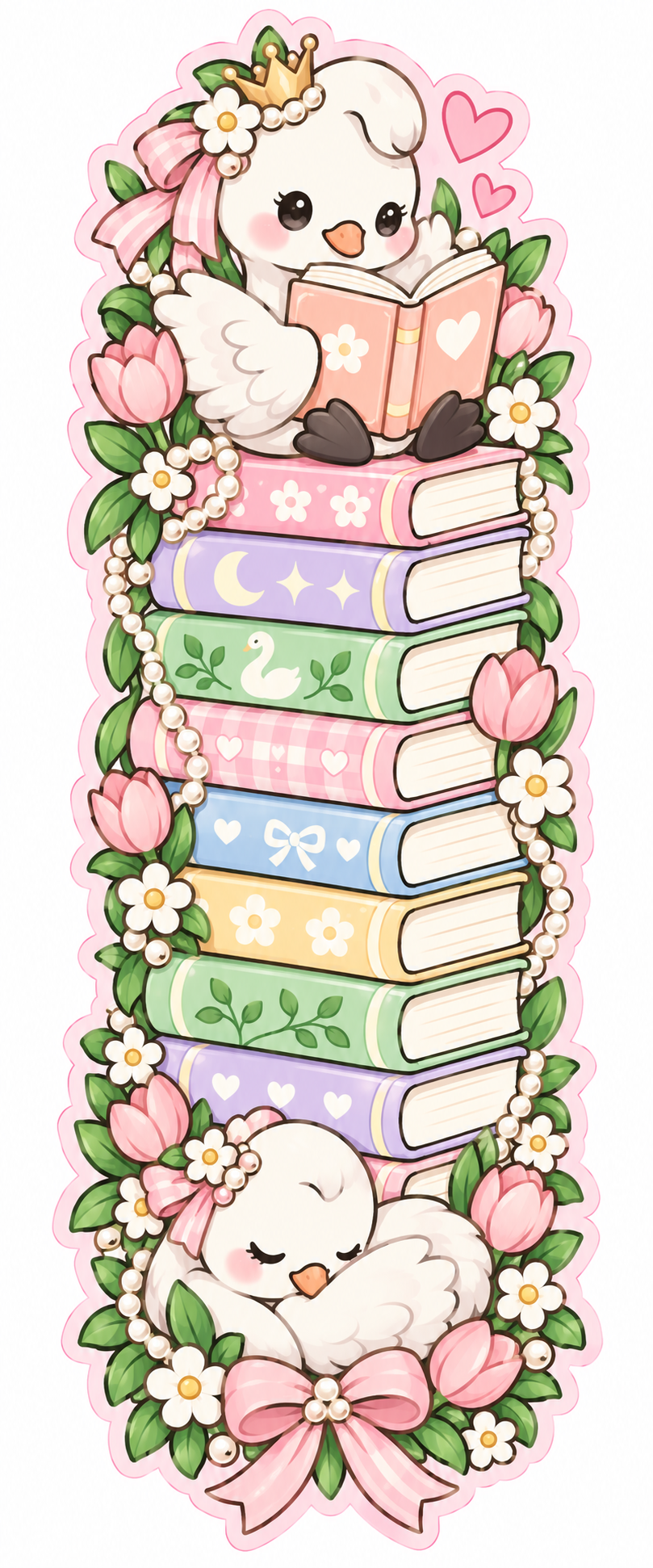 Whimsical Book Buddies Collection | 2 × 6 Bookmarks