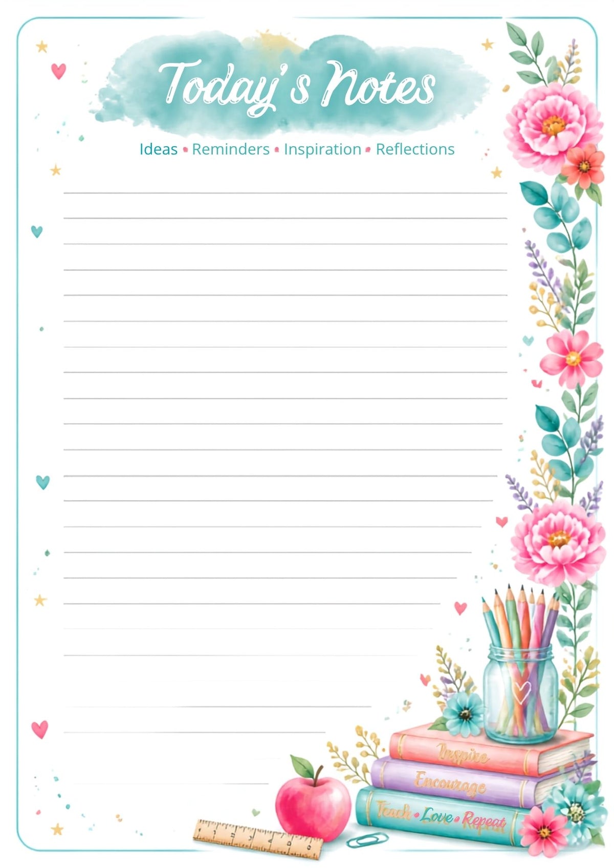 Teacher's Bloom Lesson Planner | 2026–2027 Academic Planner
