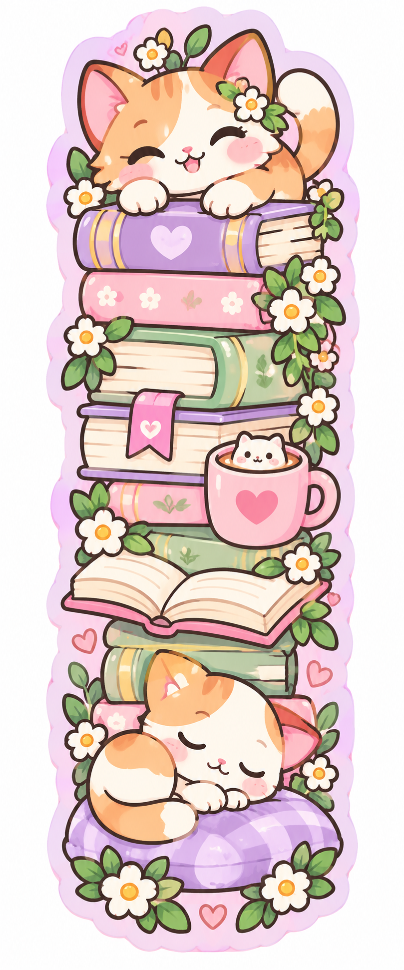 Whimsical Book Buddies Collection | 2 × 6 Bookmarks