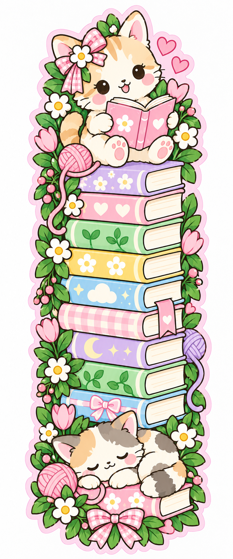 Whimsical Book Buddies Collection | 2 × 6 Bookmarks