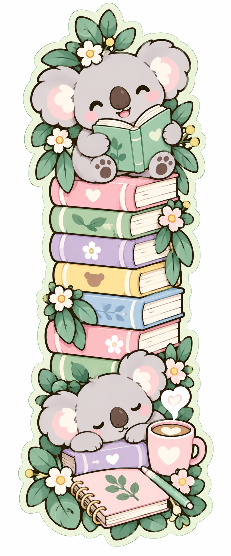 Whimsical Book Buddies Collection | 2 × 6 Bookmarks
