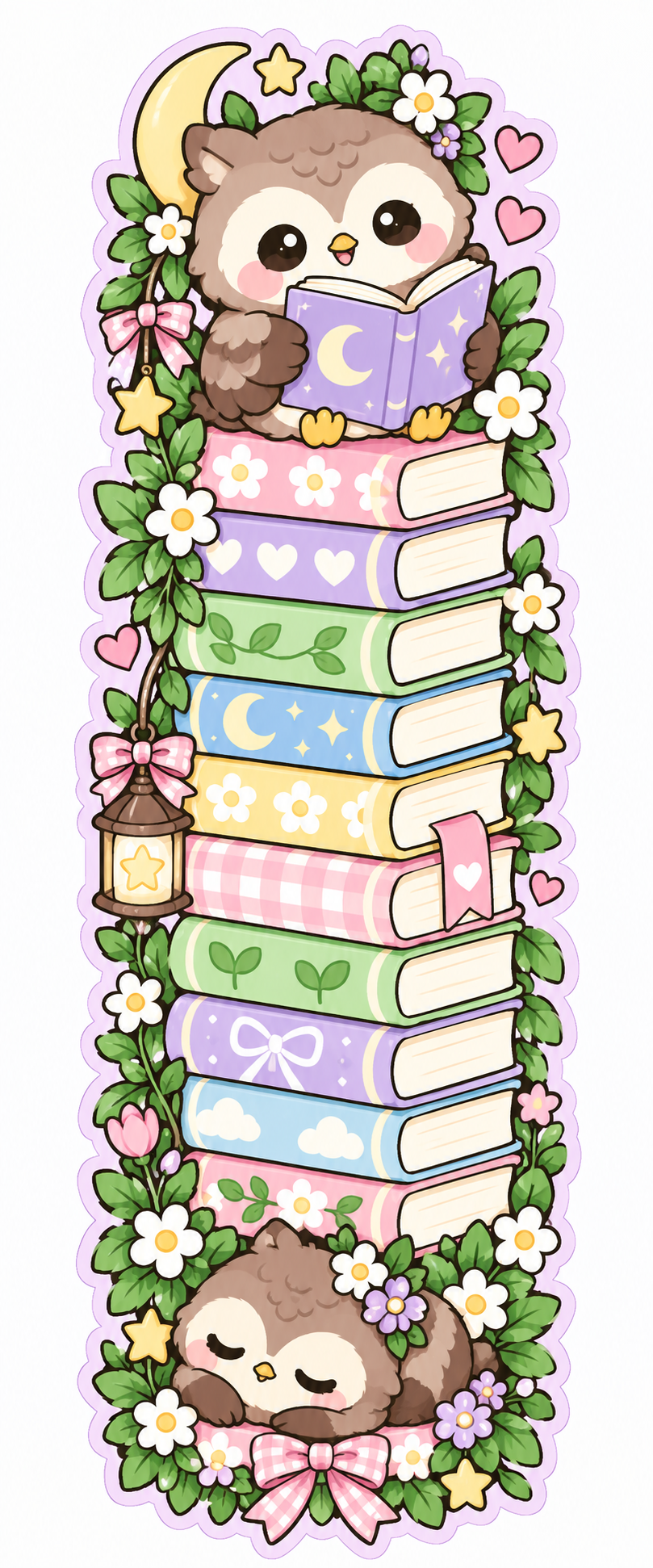 Whimsical Book Buddies Collection | 2 × 6 Bookmarks