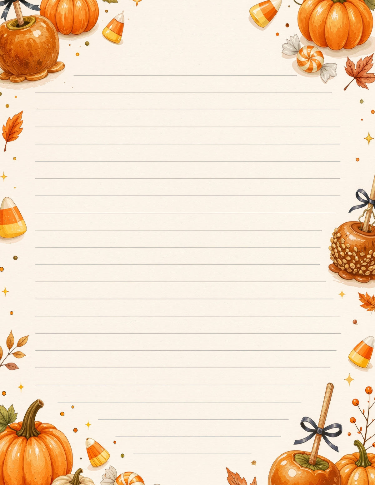 Pumpkins, Candy & Notes