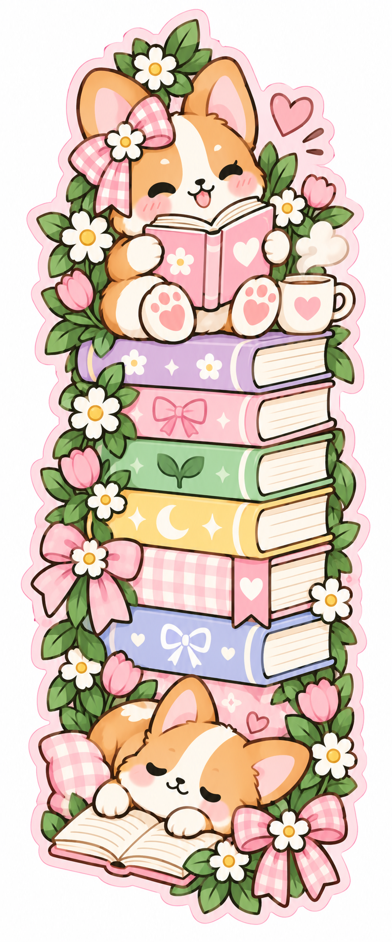 Whimsical Book Buddies Collection | 2 × 6 Bookmarks