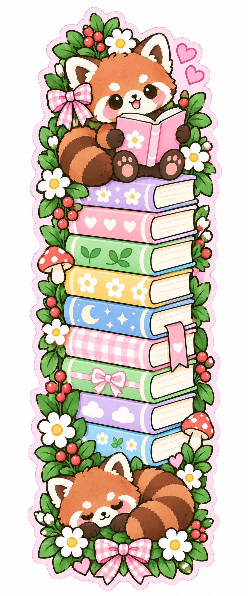Whimsical Book Buddies Collection | 2 × 6 Bookmarks