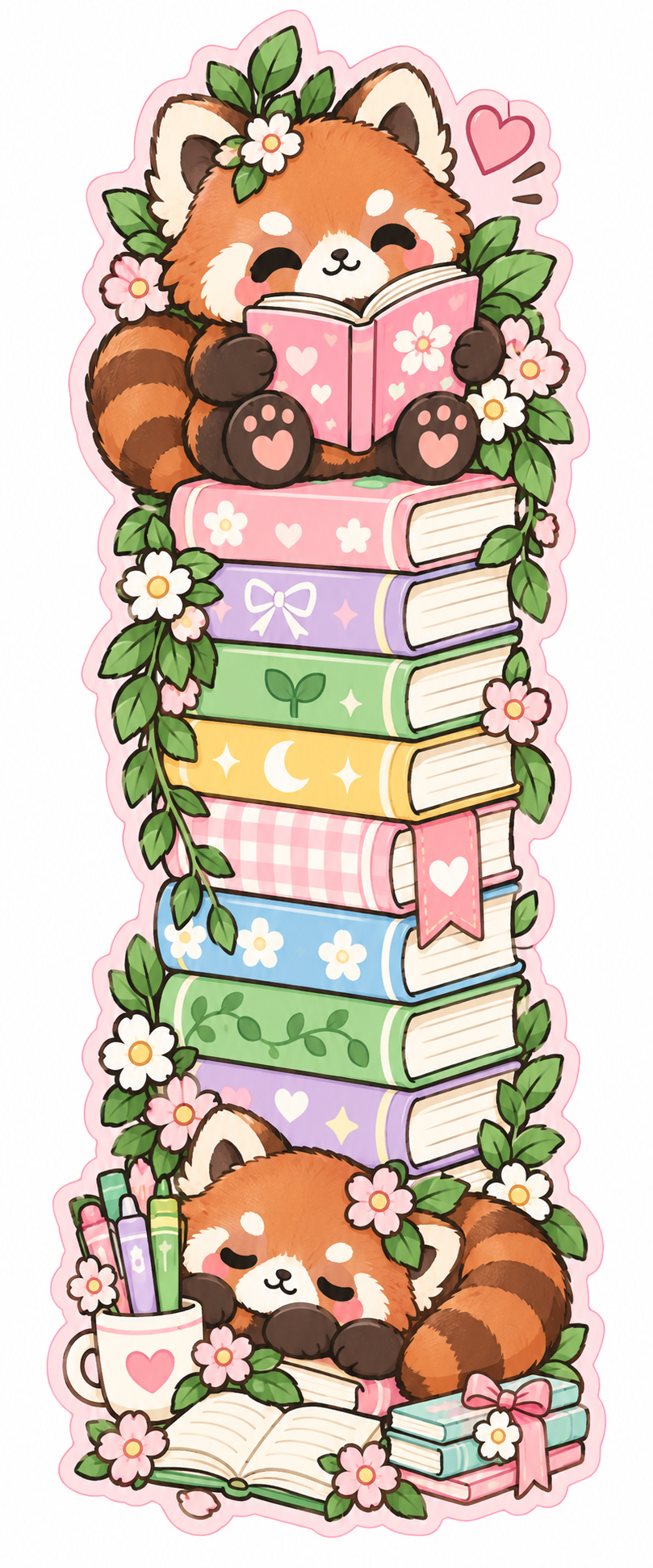 Whimsical Book Buddies Collection | 2 × 6 Bookmarks