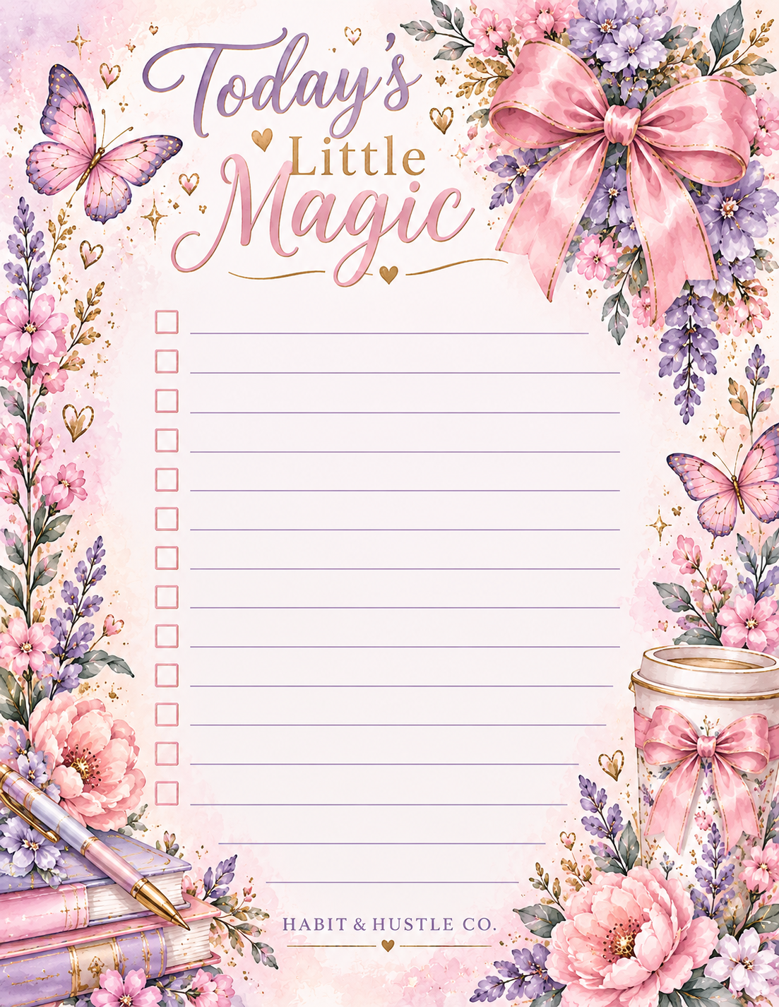 Dream Plan Hustle Bloom | Floral Notepad Collection – 4.25" × 5.5"