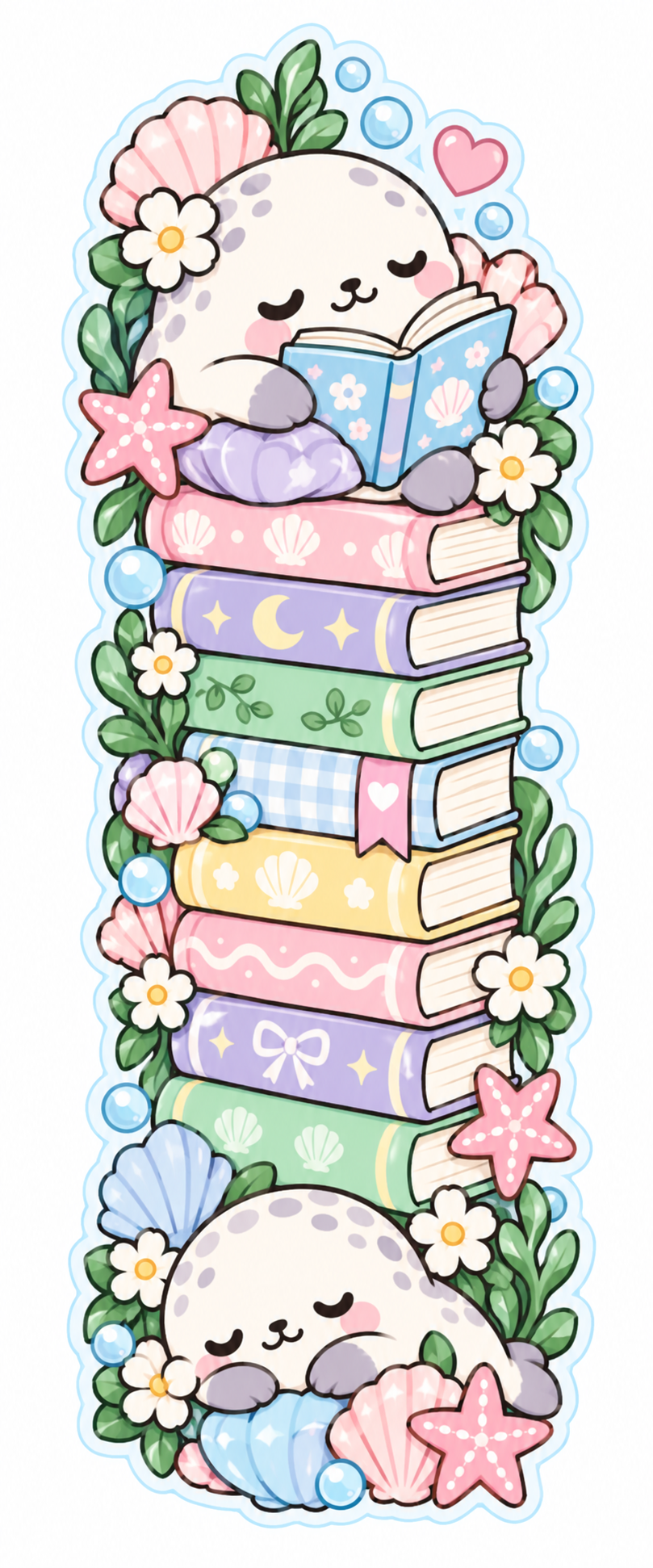 Whimsical Book Buddies Collection | 2 × 6 Bookmarks