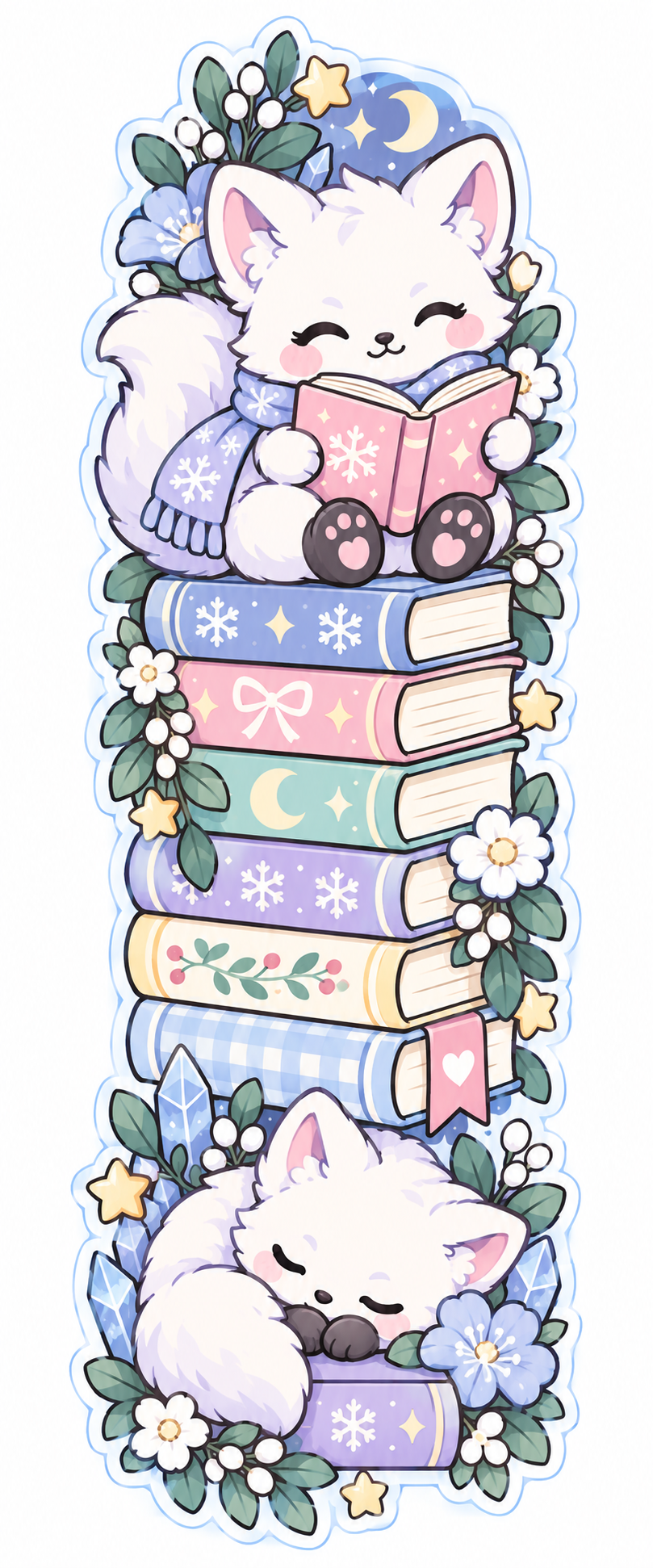 Whimsical Book Buddies Collection | 2 × 6 Bookmarks