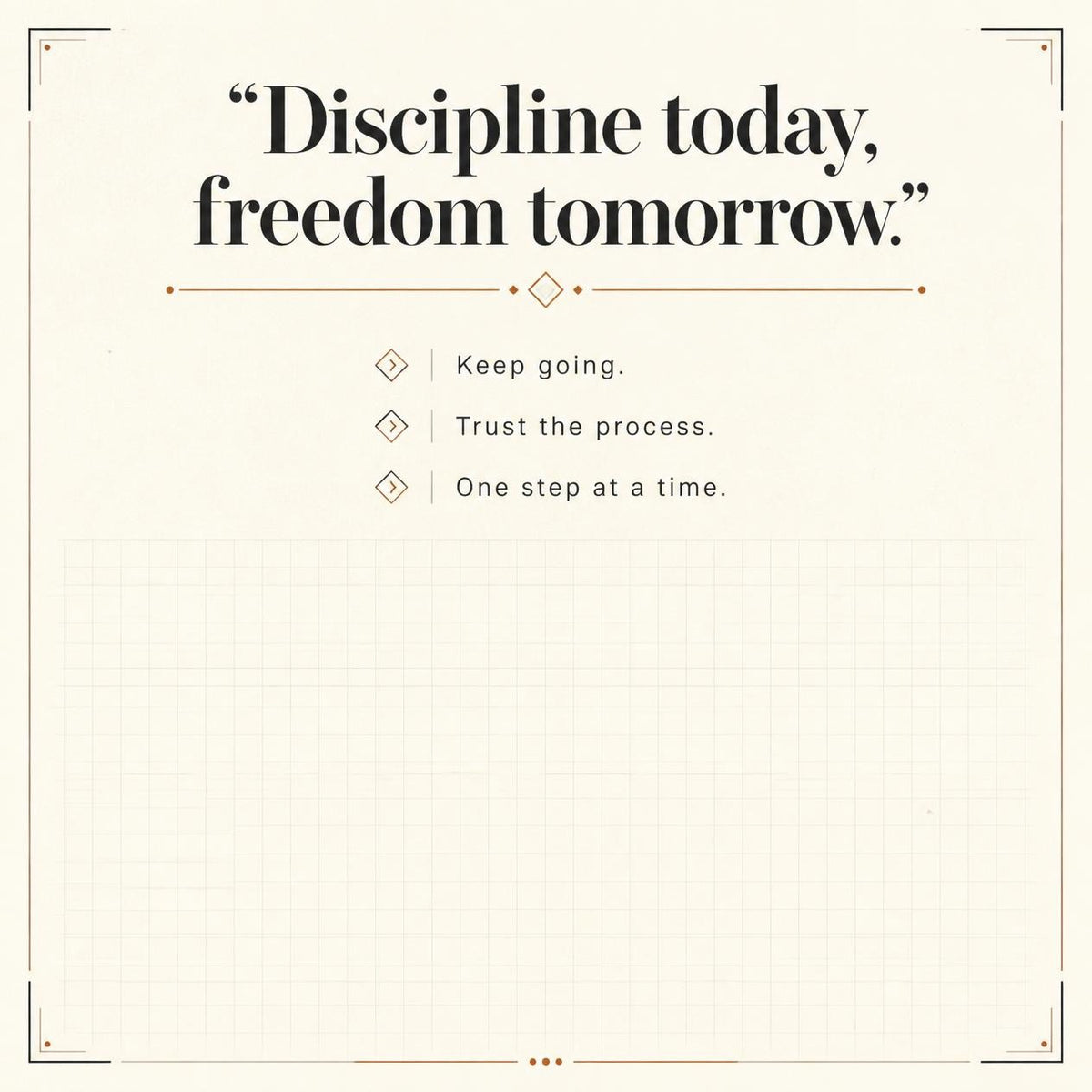 The Discipline Notepad