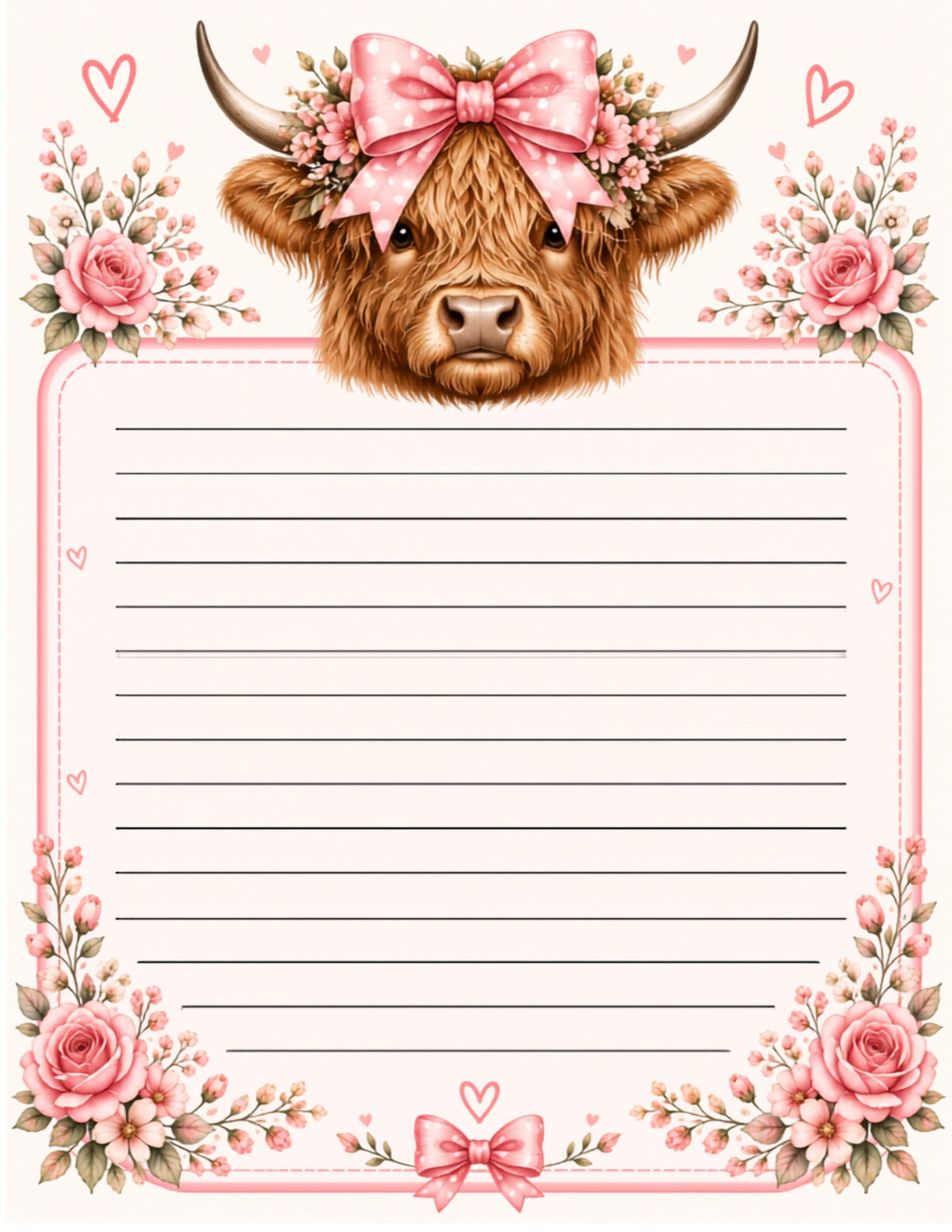 Moo-d Notes – Highland Cow Notepad