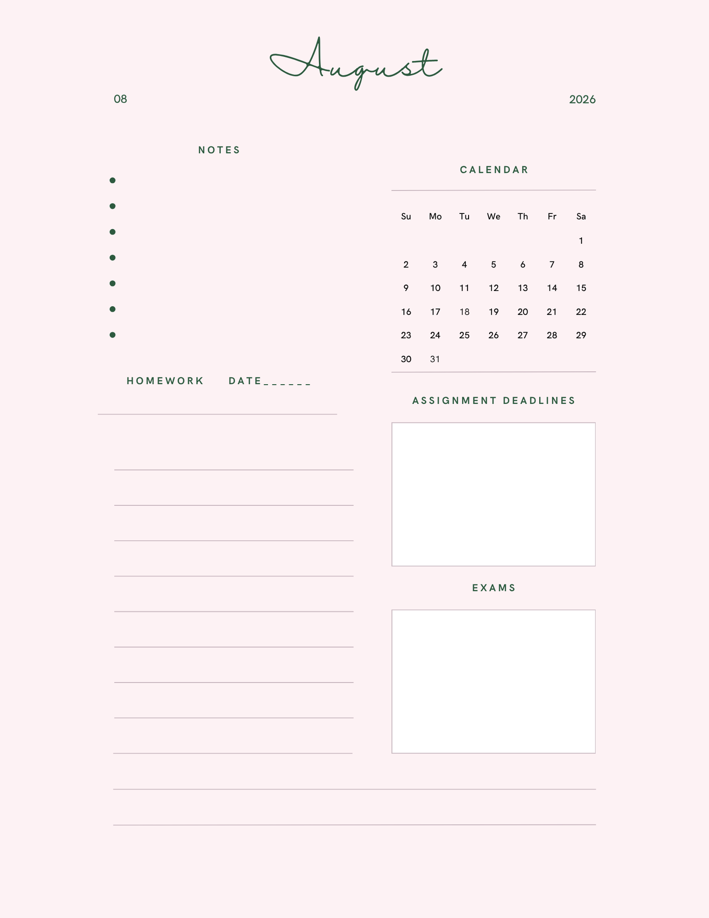 Defy the Ordinary Planner For Students