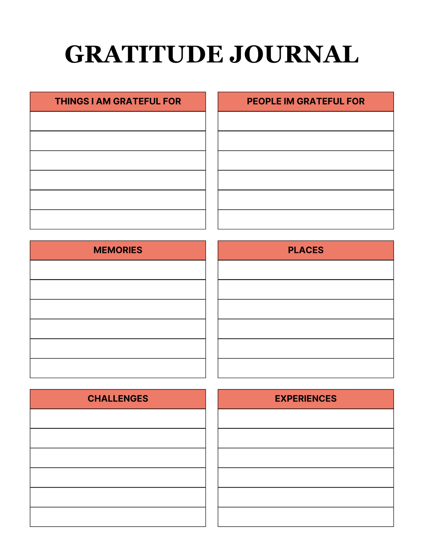 2026 Gratitude Journal