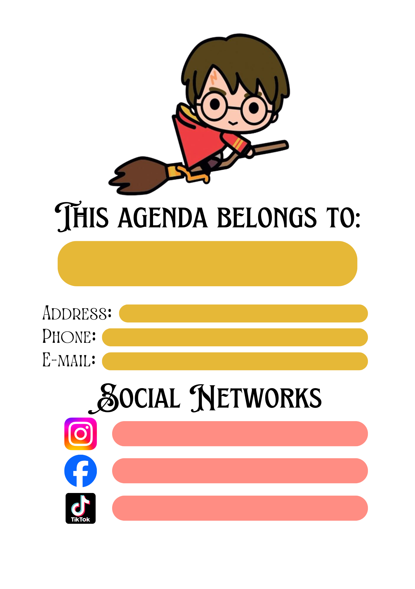 Harry Potter Wizard-Inspired Academic Planner
