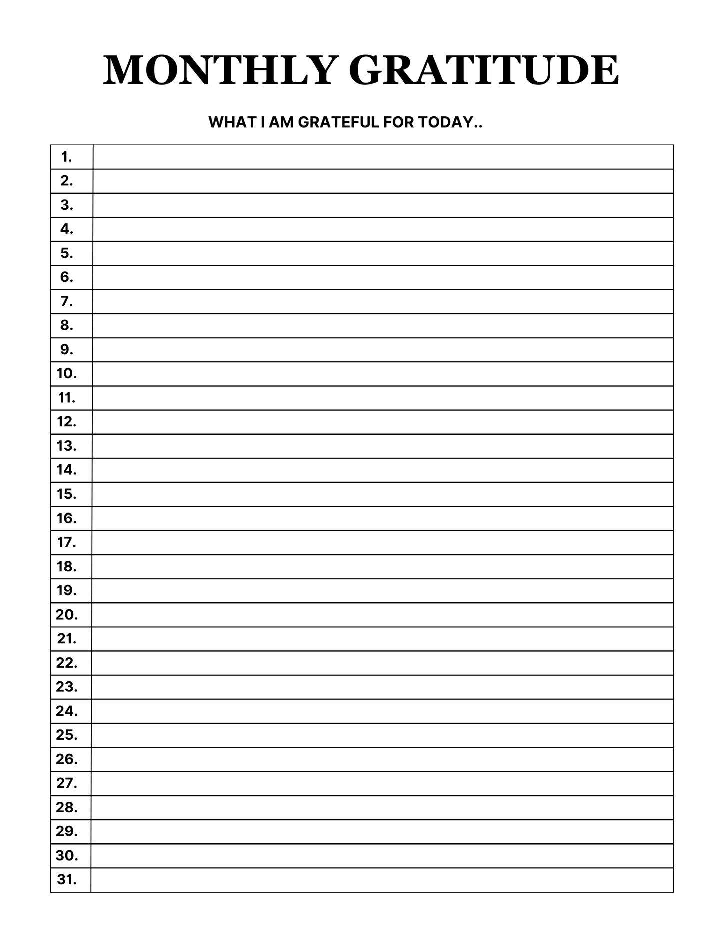2026 Gratitude Journal
