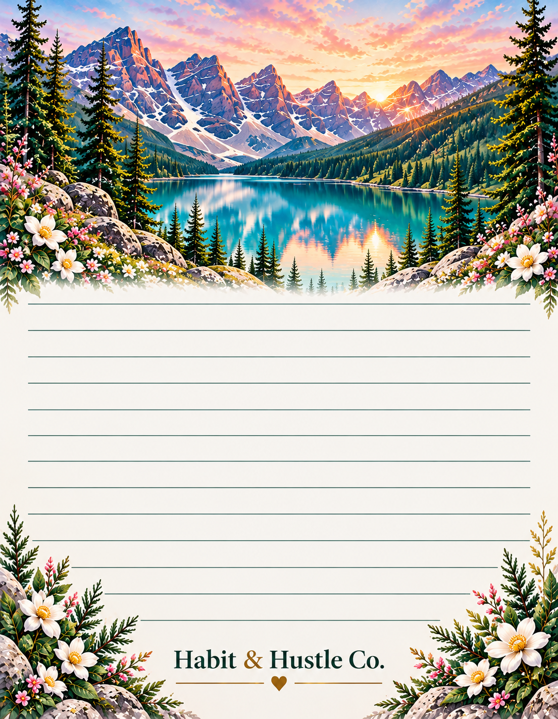 Mountain Views Notepad Collection — 50 Sheets