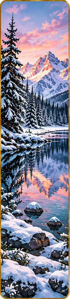 Mountain Views Bookmark Collection — Double-Sided 2 × 6 Inches