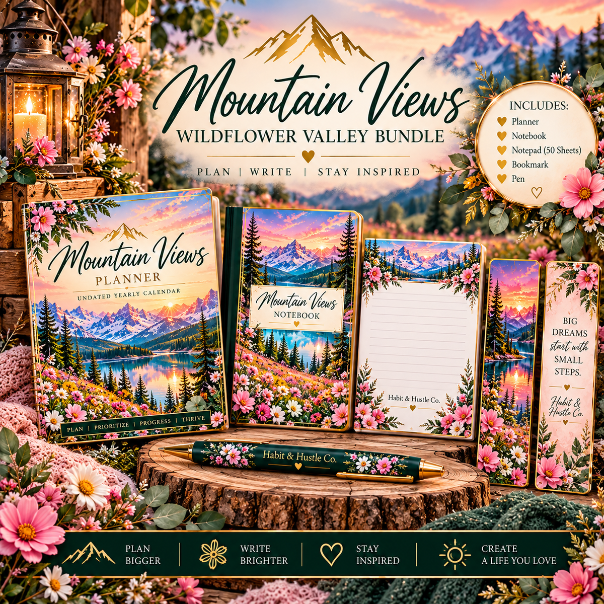 Mountain Views Stationery Bundle — Introductory Offer