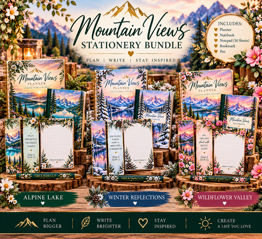 Mountain Views Stationery Bundle — Introductory Offer
