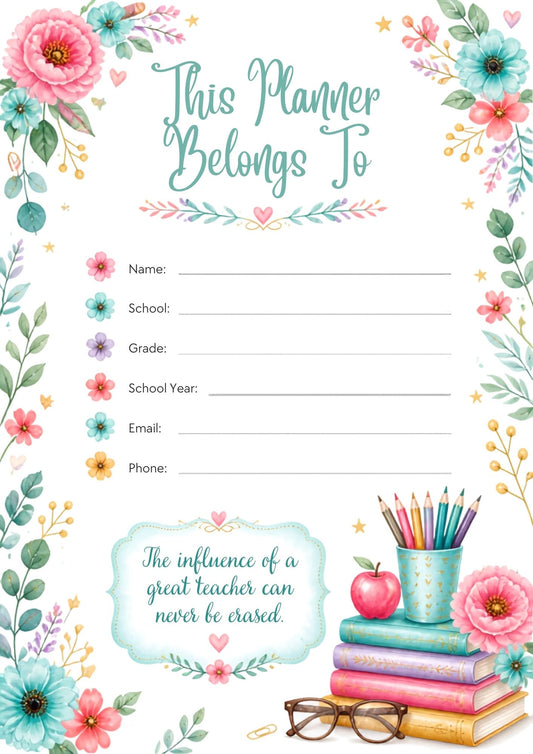 Teacher's Bloom Lesson Planner | 2026–2027 Academic Planner