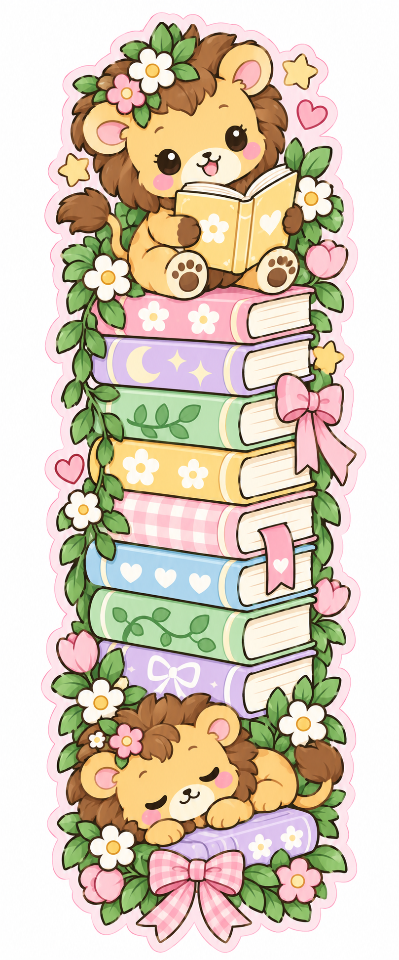 Whimsical Book Buddies Collection | 2 × 6 Bookmarks