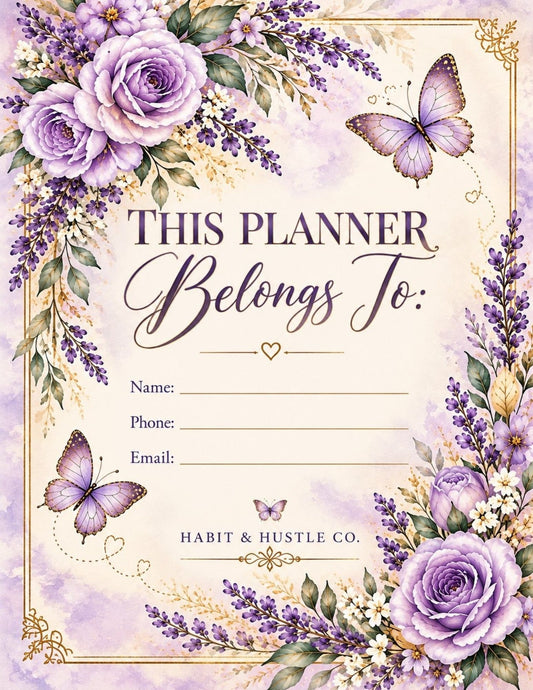 Lavender Dreams Planner