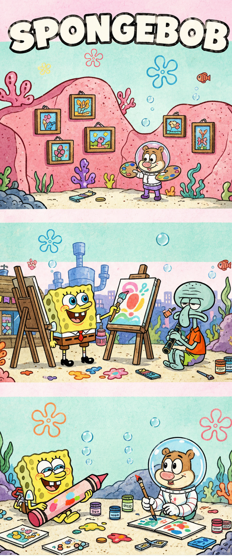 SpongeBob Bookmark Collection | 2x6 Glossy Double-Sided Bookmarks
