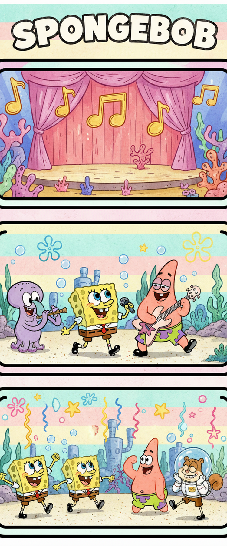SpongeBob Bookmark Collection | 2x6 Glossy Double-Sided Bookmarks