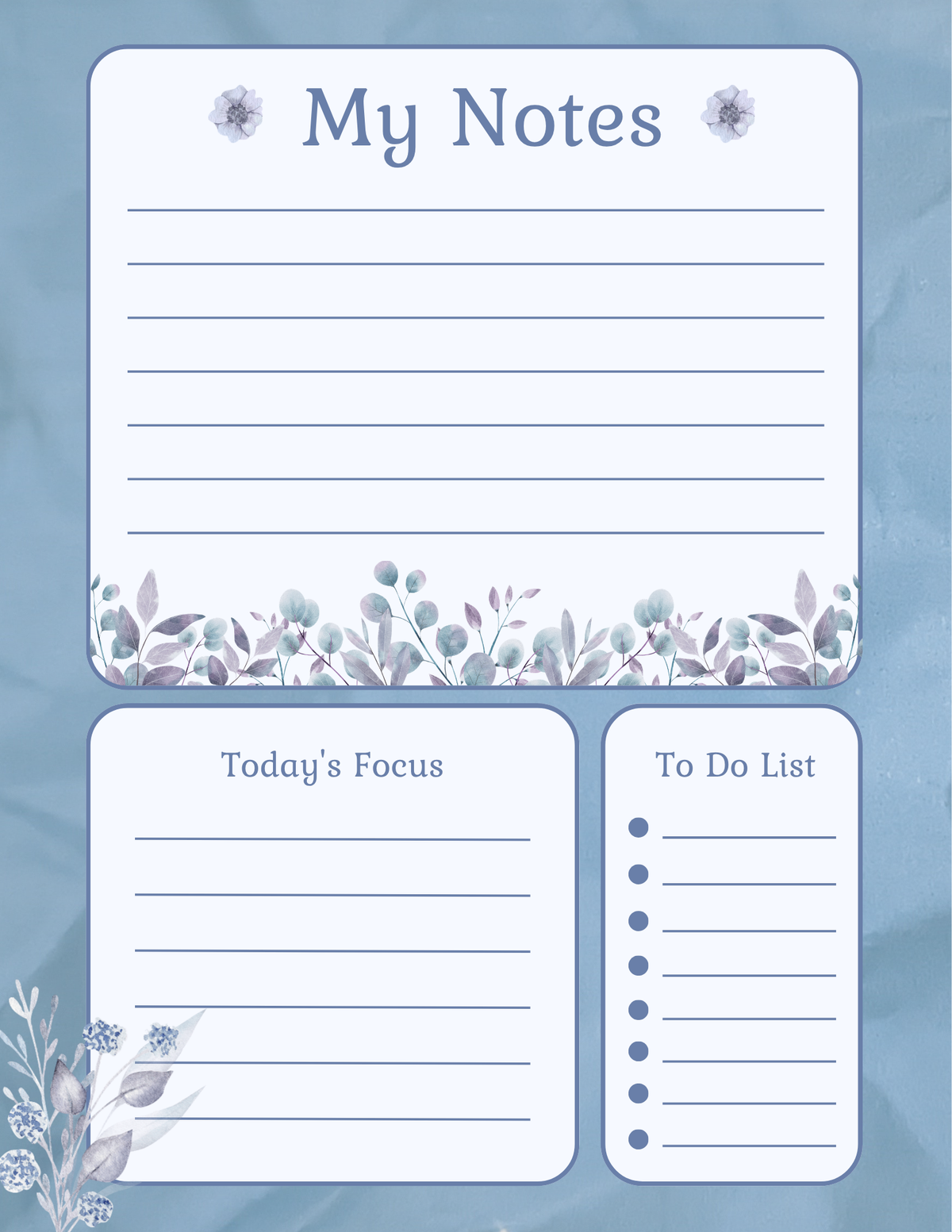 Frosted Plans Notepad Collection