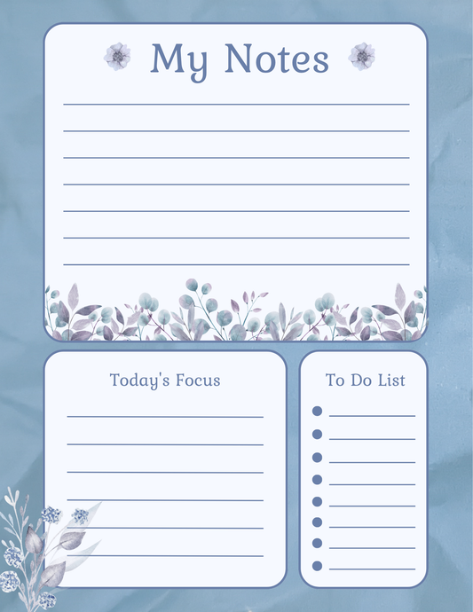 Frosted Plans Notepad Collection