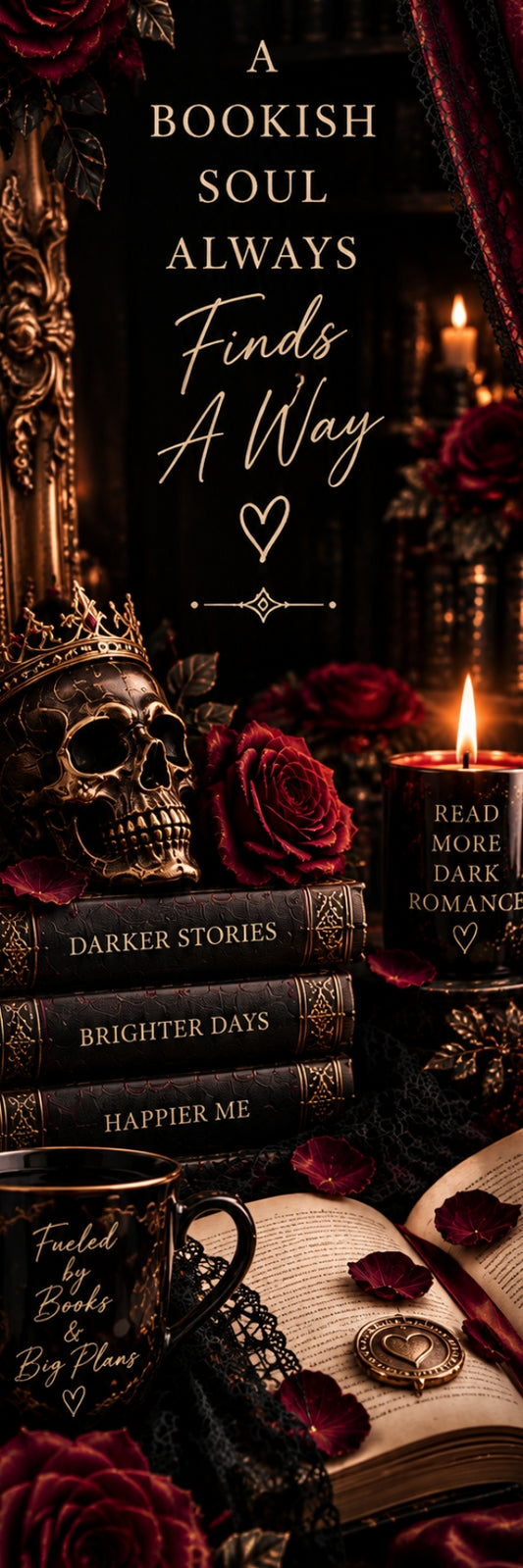 Booked & Bewitched Dark Romance Bookmark