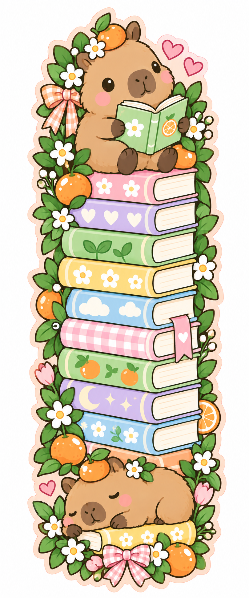 Whimsical Book Buddies Collection | 2 × 6 Bookmarks