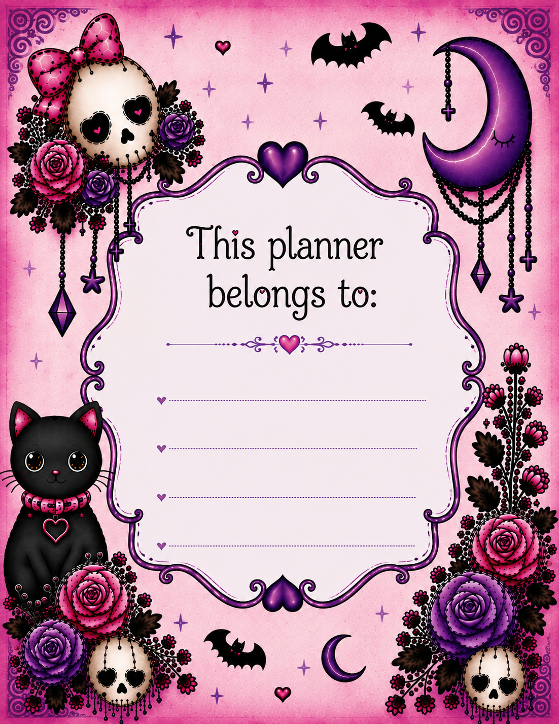 Midnight Intentions – Gothic 12-Month Planner