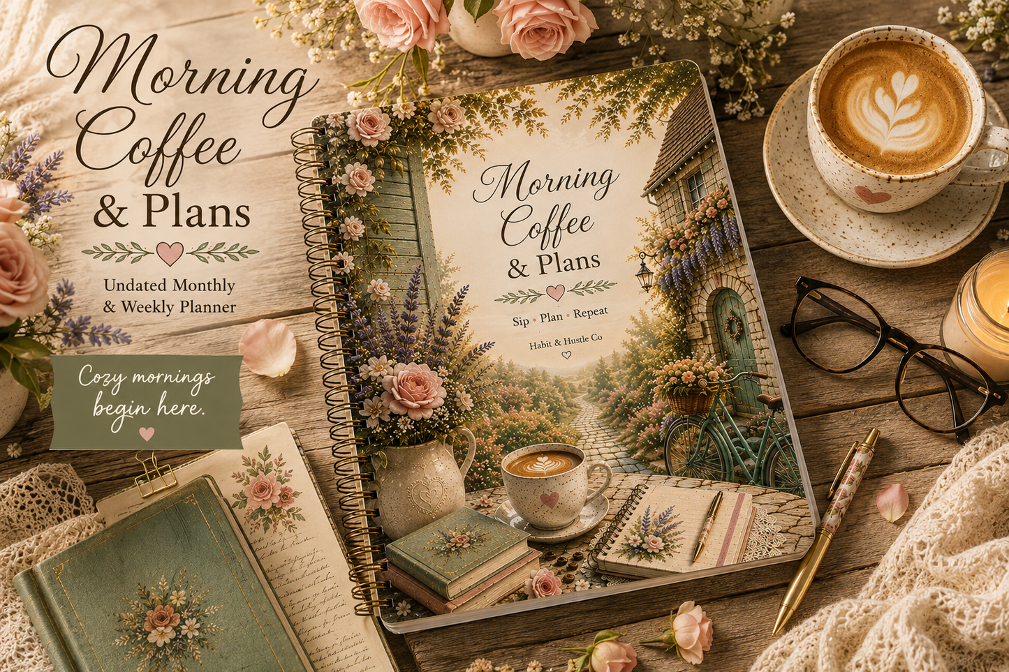 Morning Coffee & Plans | Cozy Cottage Planner