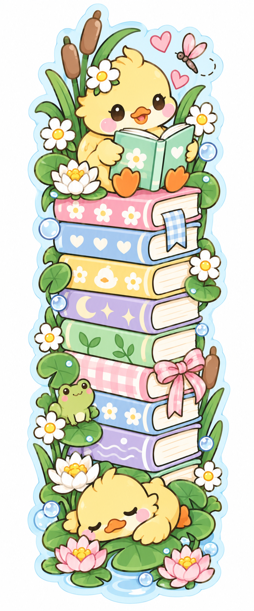 Whimsical Book Buddies Collection | 2 × 6 Bookmarks