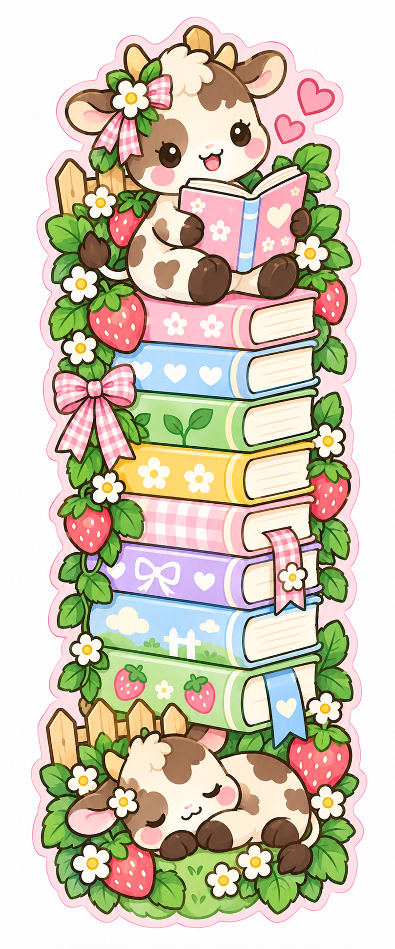 Whimsical Book Buddies Collection | 2 × 6 Bookmarks