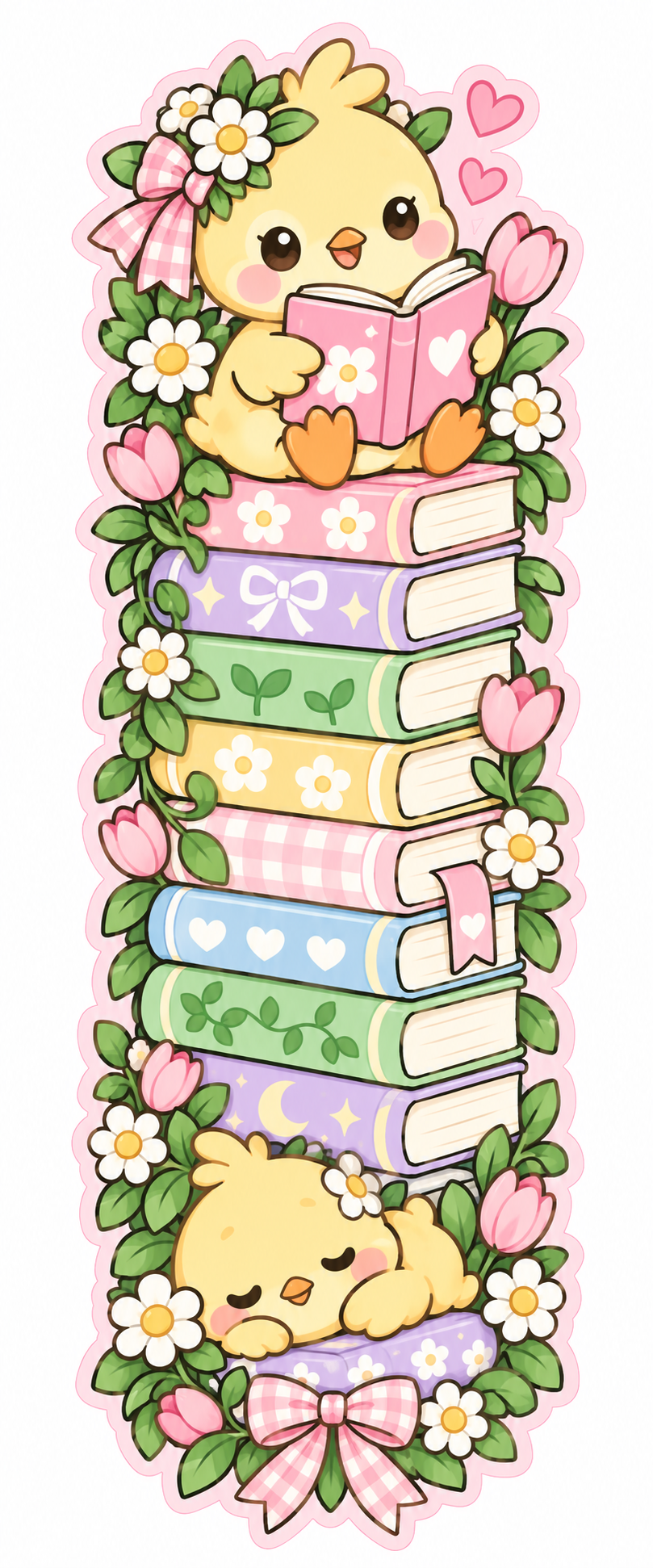 Whimsical Book Buddies Collection | 2 × 6 Bookmarks
