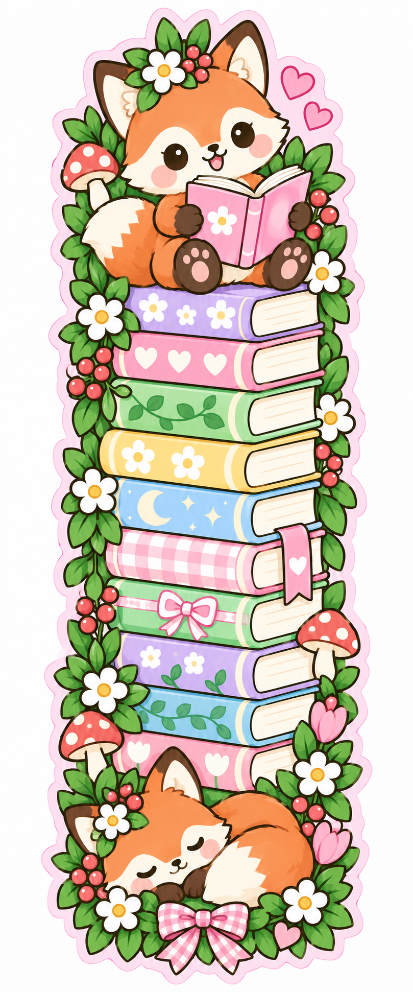 Whimsical Book Buddies Collection | 2 × 6 Bookmarks