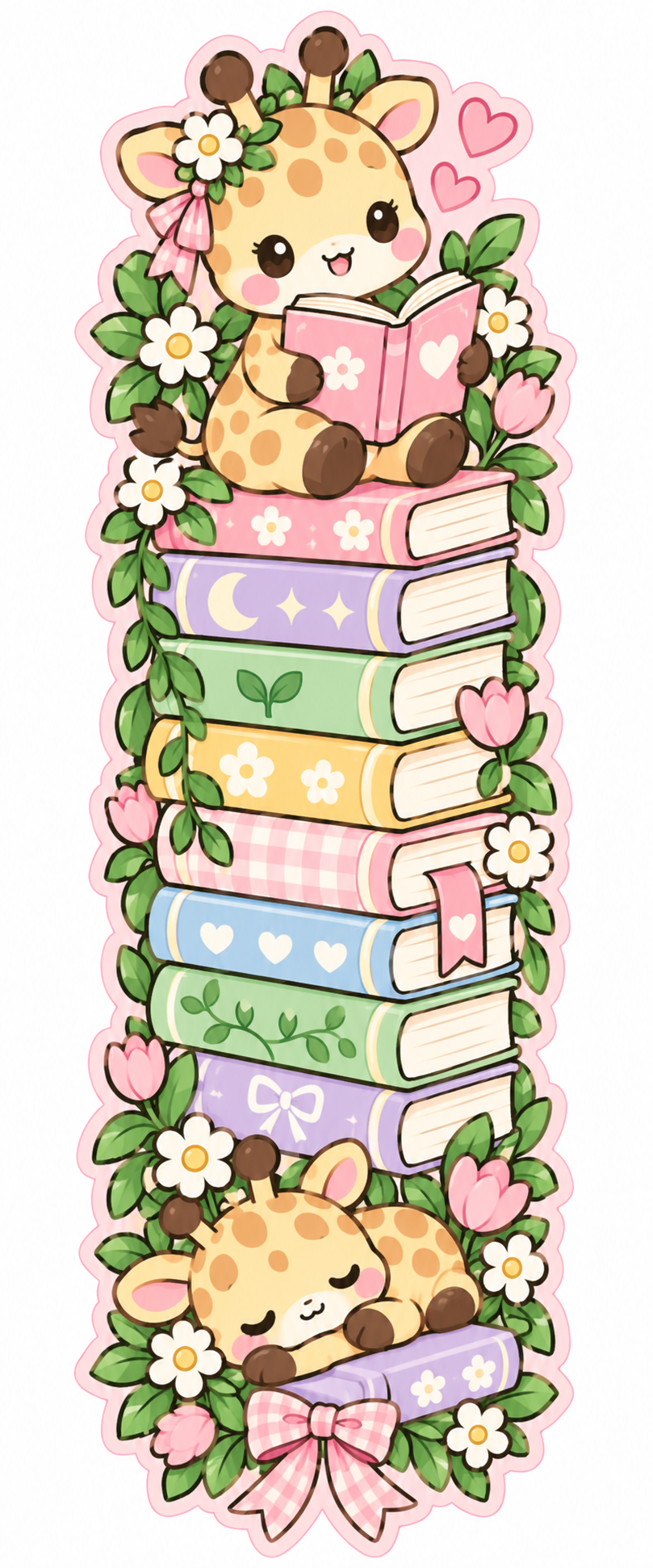 Whimsical Book Buddies Collection | 2 × 6 Bookmarks