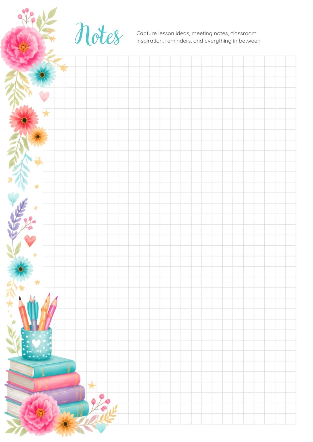 Teacher's Bloom Lesson Planner | 2026–2027 Academic Planner