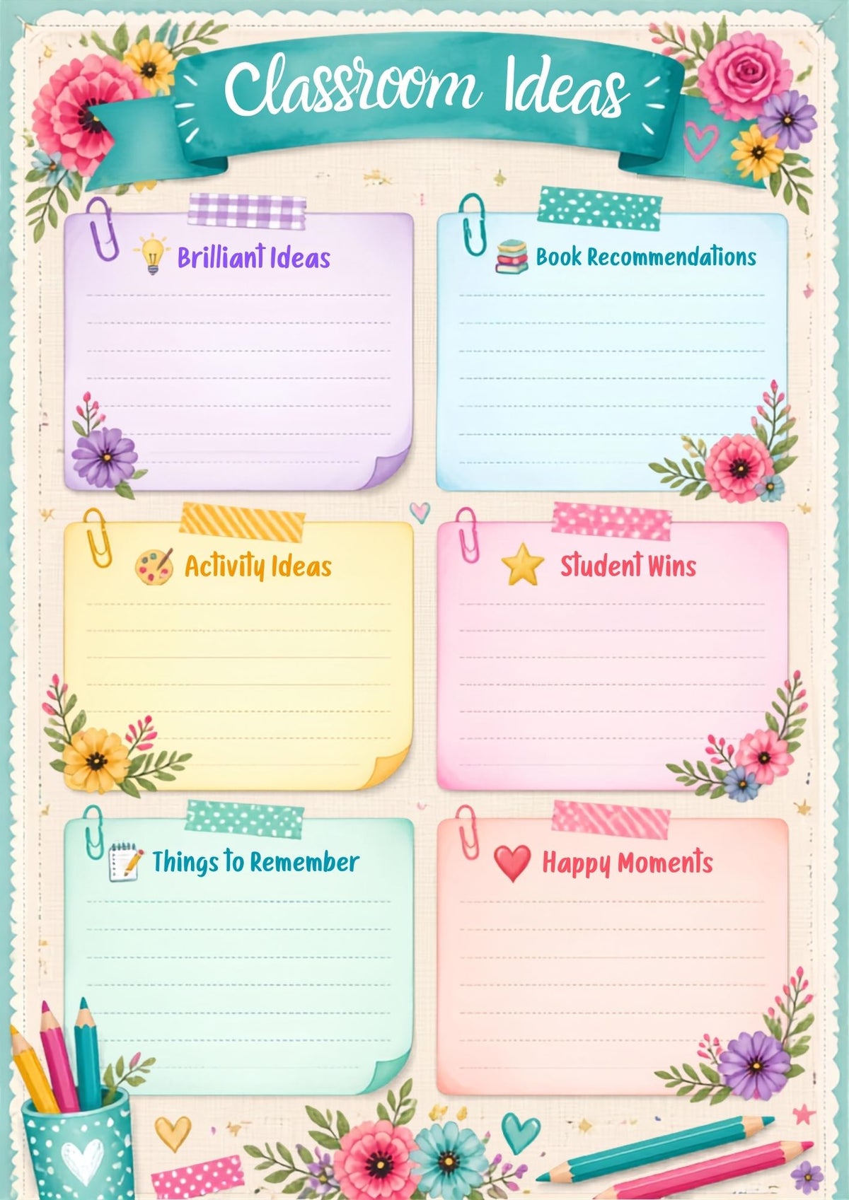 Teacher's Bloom Lesson Planner | 2026–2027 Academic Planner