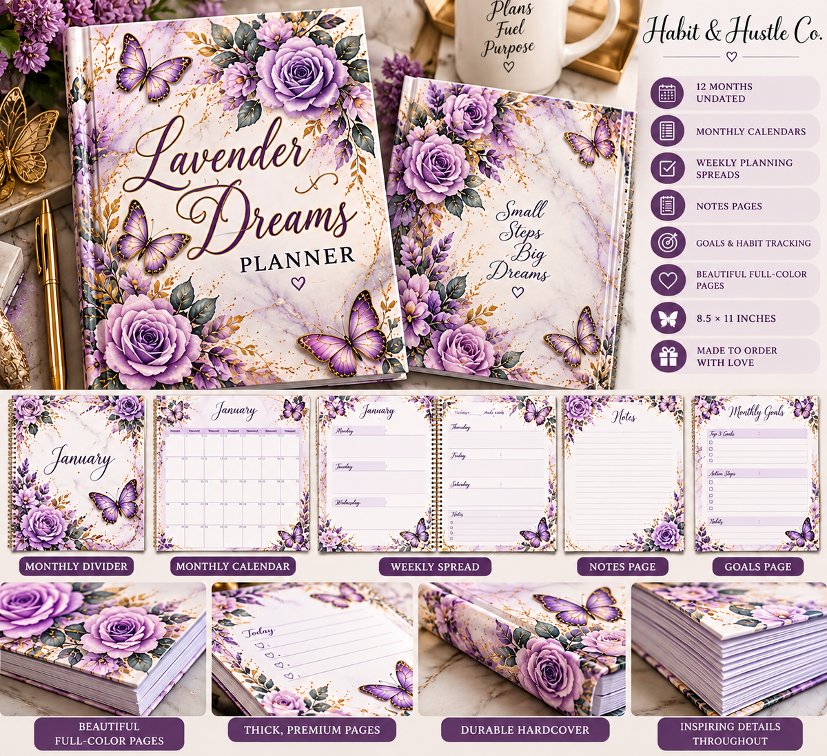 Lavender Dreams Planner