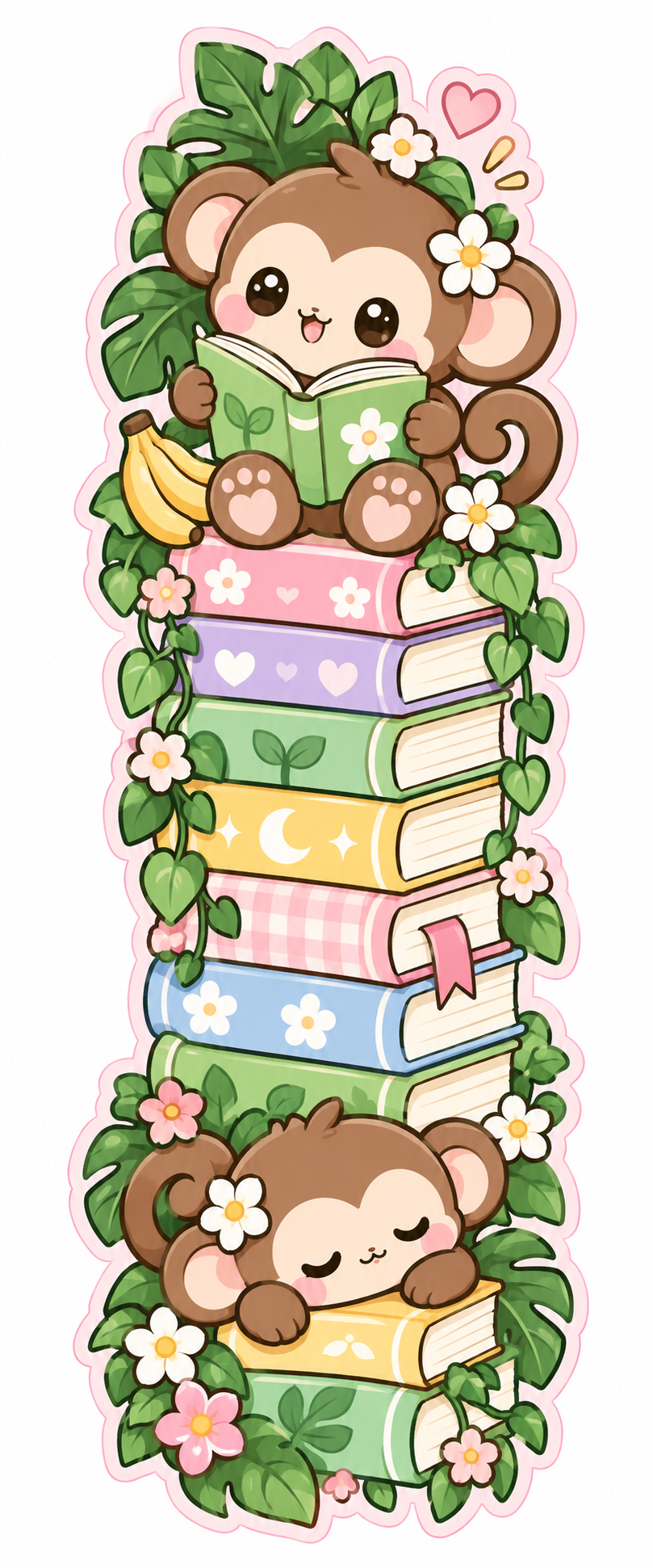 Whimsical Book Buddies Collection | 2 × 6 Bookmarks