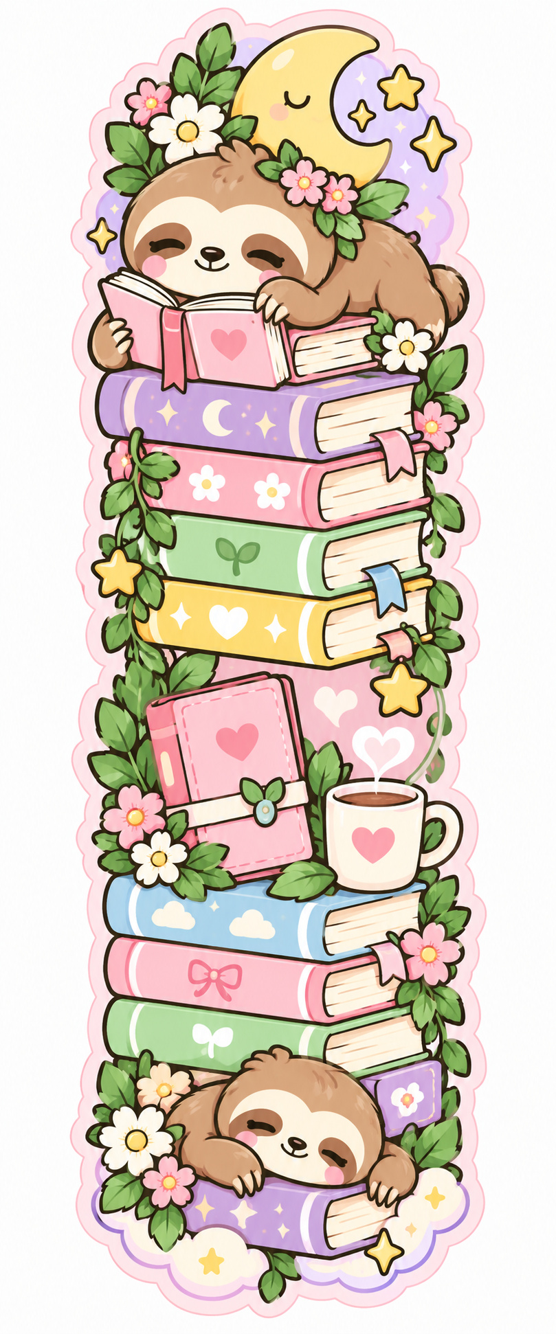 Whimsical Book Buddies Collection | 2 × 6 Bookmarks