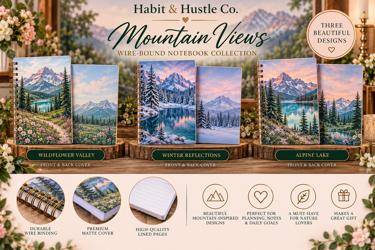 Mountain Views Wire-Bound Notebook Collection