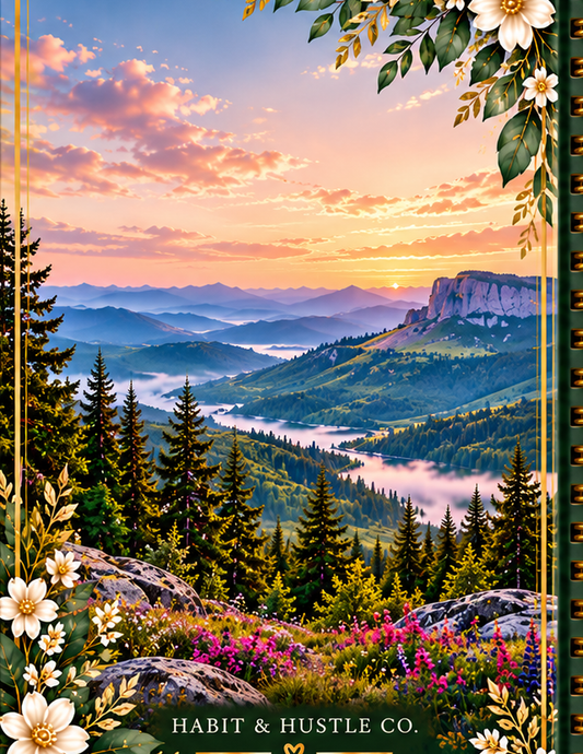 Wildflower Valley back notebook cover